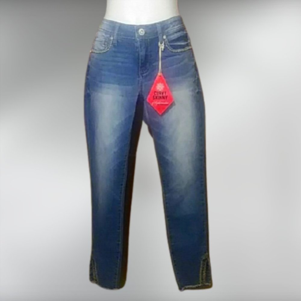 Hydraulic Curvy Skinny Stretch Ankle Jeans Size 7